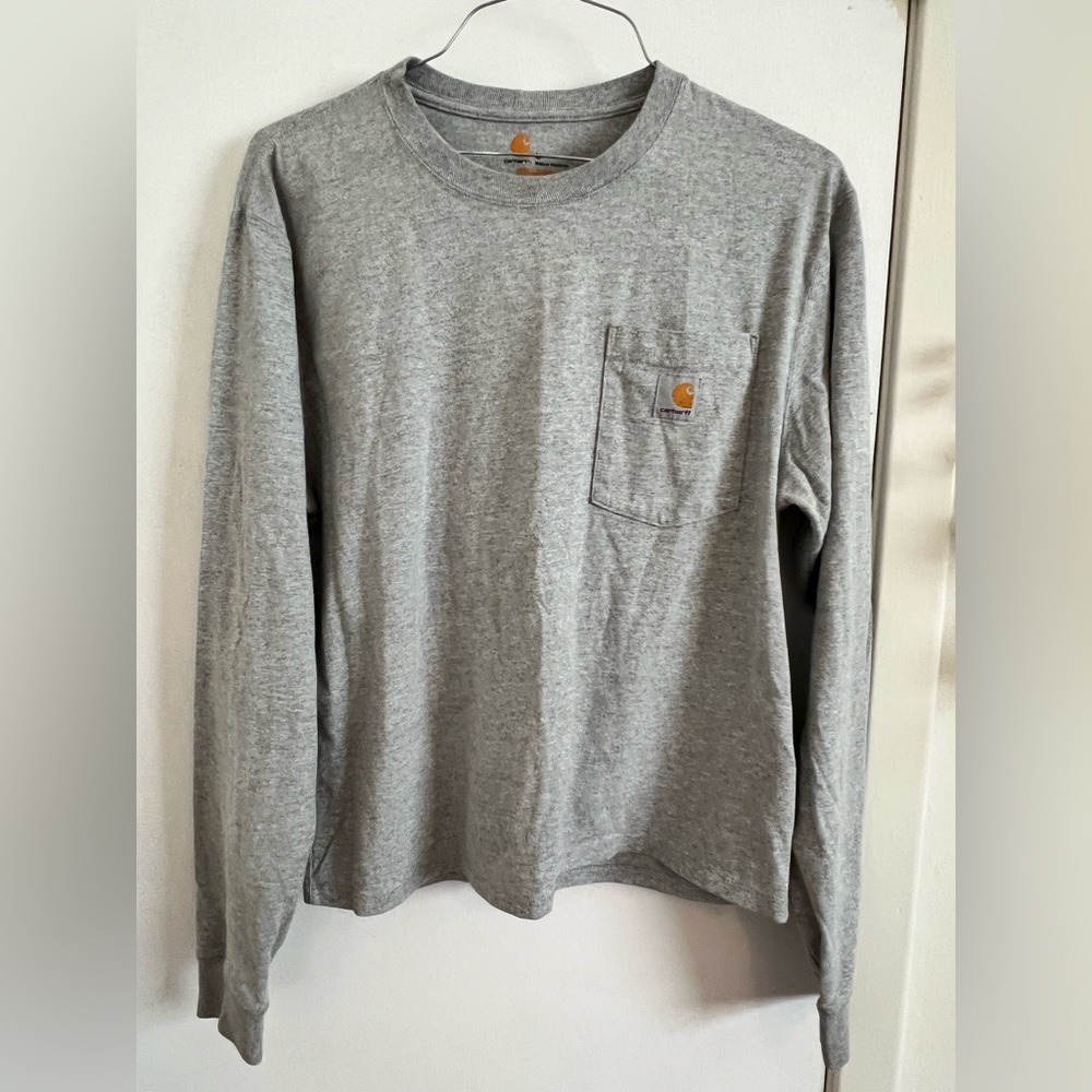 Carhartt Heather Gray Crewneck Long sleeve Tee